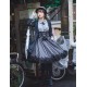 Faeries Daffodil Black Grey Check Corset Skirt(Reservation/Full Payment Without Shipping)